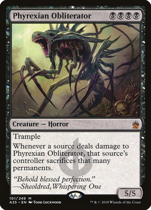 Phyrexian Obliterator card from A25 #101