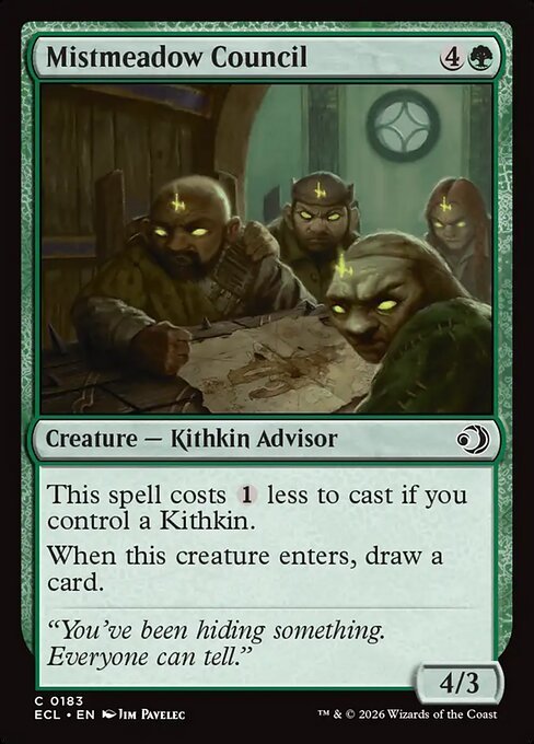 Mistmeadow Council card from ECL #183