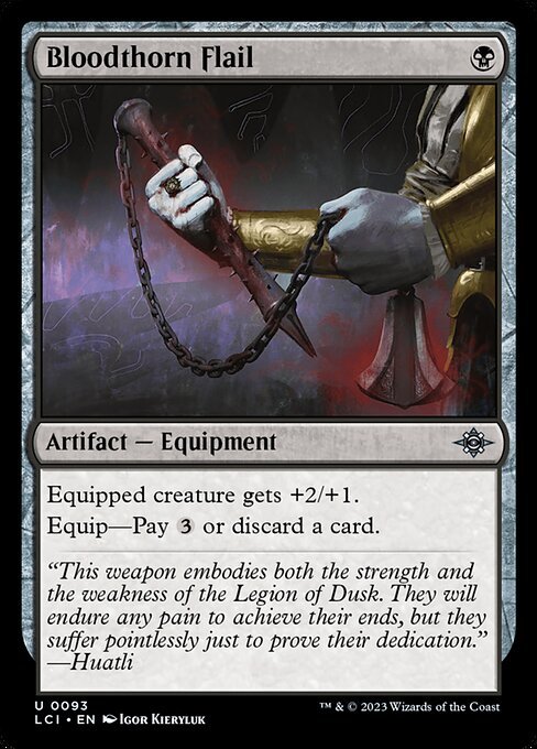 Bloodthorn Flail card from LCI #93