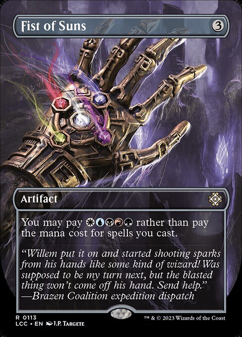Fist of Suns card from LCC #113