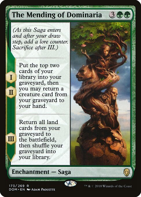 The Mending of Dominaria card from DOM #173