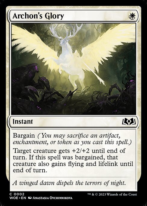 Archon's Glory card from WOE #2