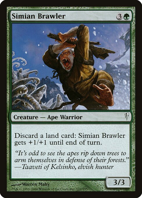 Simian Brawler card from CSP #122