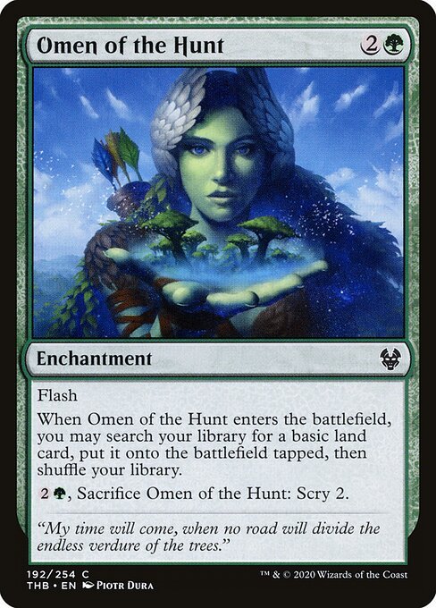 Omen of the Hunt card from THB #192