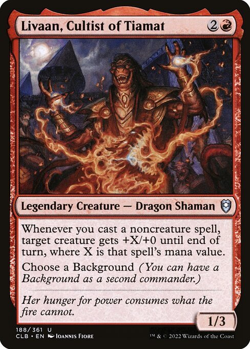 Livaan, Cultist of Tiamat card from CLB #188