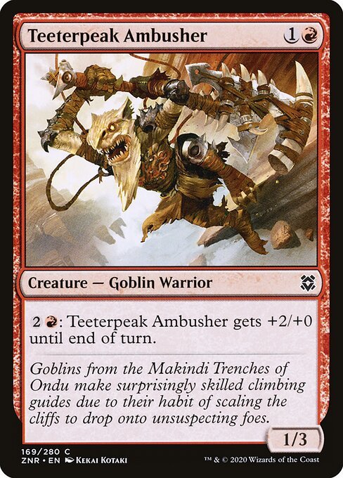 Teeterpeak Ambusher card from ZNR #169