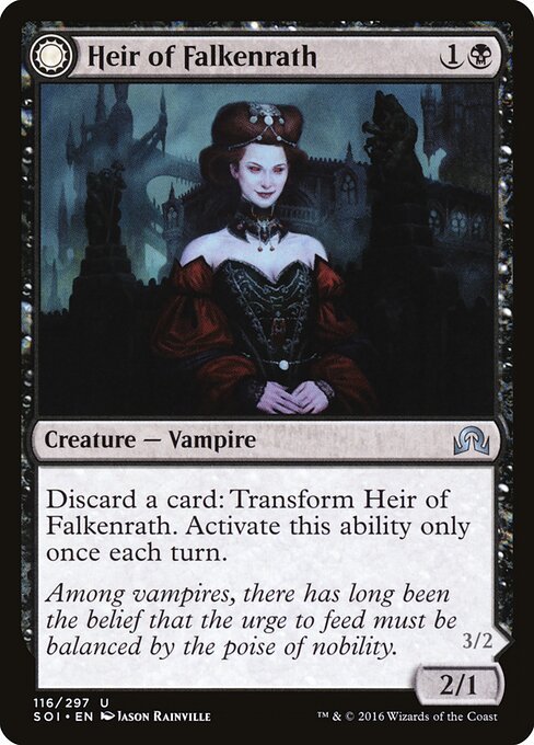 Heir of Falkenrath card from SOI #116