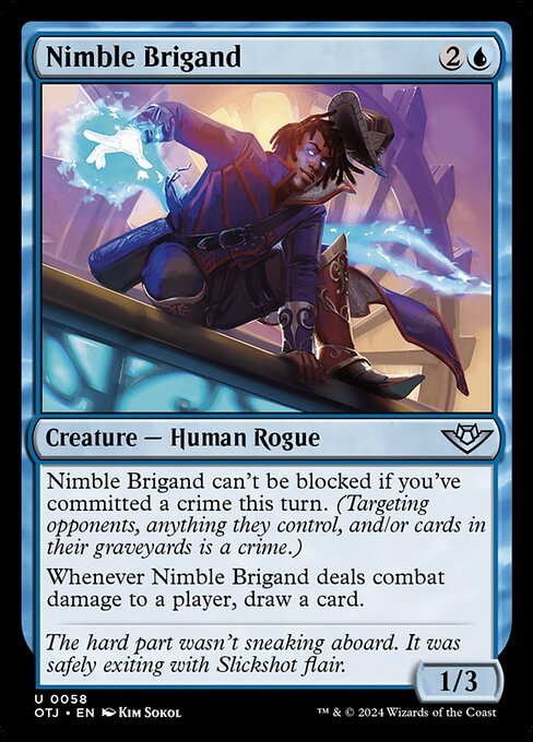 Nimble Brigand card from OTJ #58