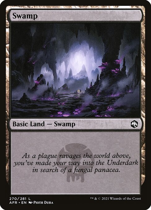 Swamp (270) card from AFR #270