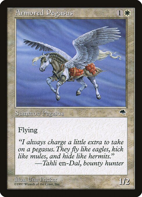 Armored Pegasus card from TMP #5