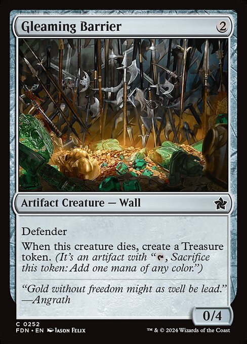 Gleaming Barrier card from FDN #252