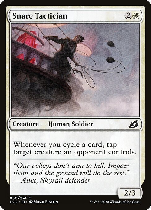 Snare Tactician card from IKO #30