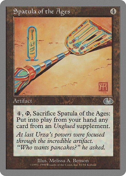 Spatula of the Ages card from UGL #81