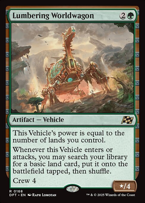 Lumbering Worldwagon card from DFT #168