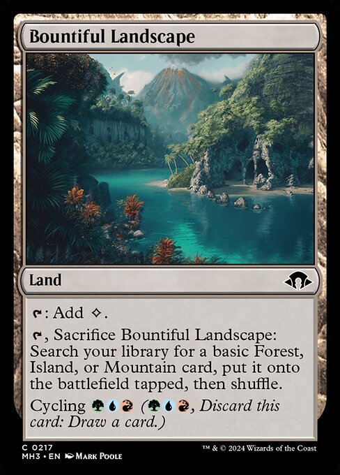 Bountiful Landscape card from MH3 #217