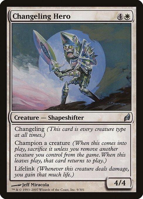 Changeling Hero card from LRW #9