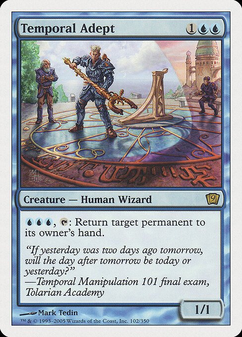 Temporal Adept card from 9ED #102