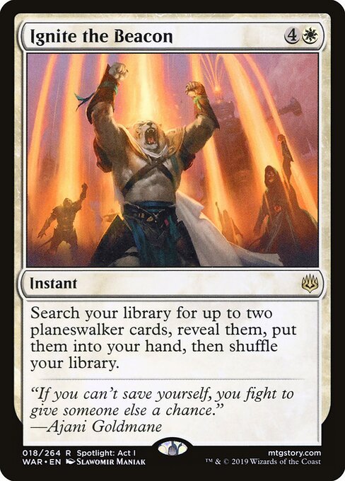 Ignite the Beacon card from WAR #18