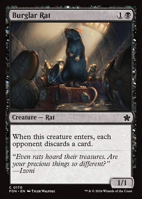 Burglar Rat card from FDN #170