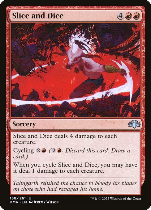 Slice and Dice card from DMR #138