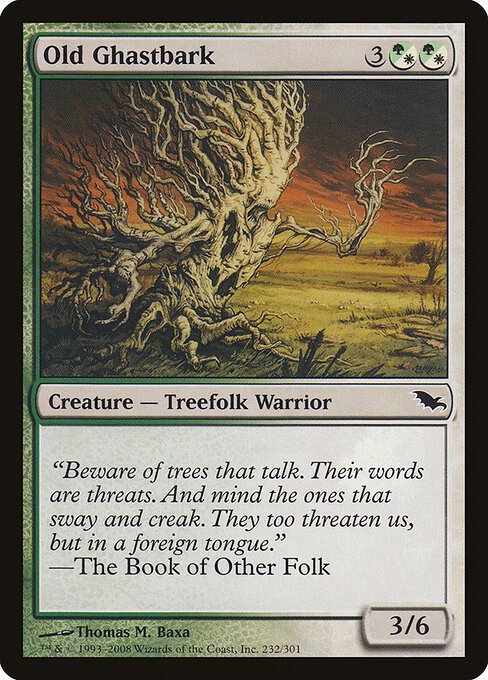 Old Ghastbark card from SHM #232