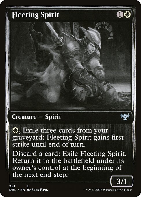 Fleeting Spirit card from DBL #281