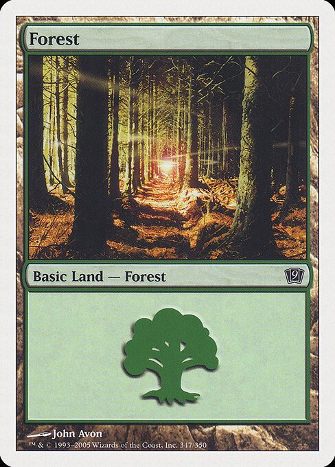 Forest (347) card from 9ED #347