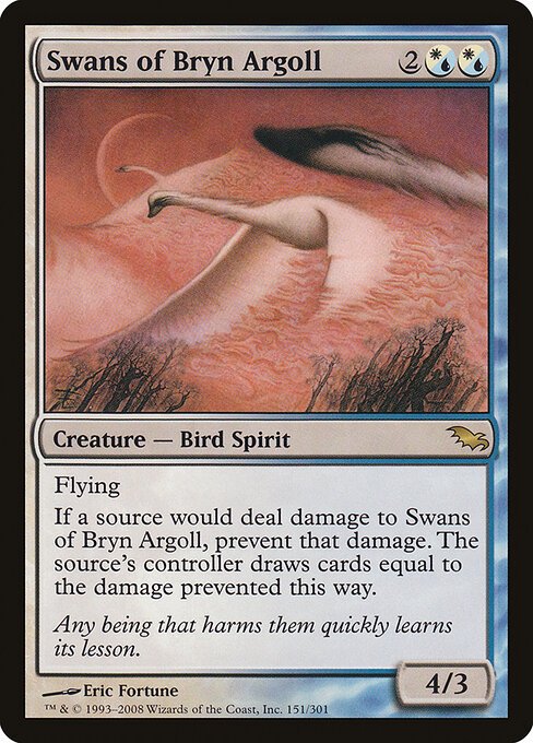 Swans of Bryn Argoll card from SHM #151