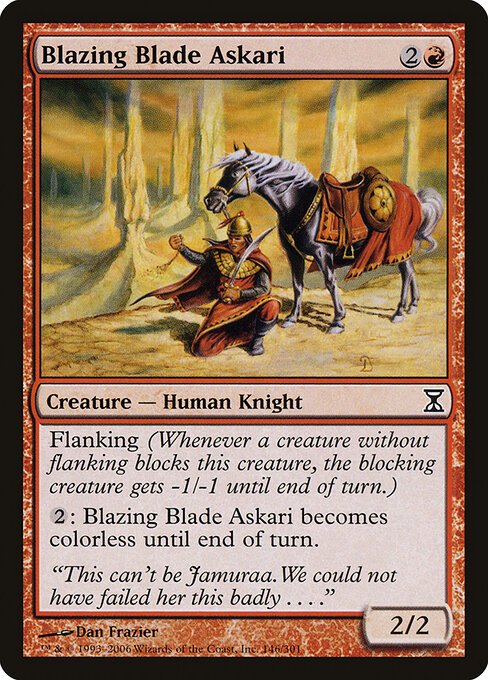Blazing Blade Askari card from TSP #146