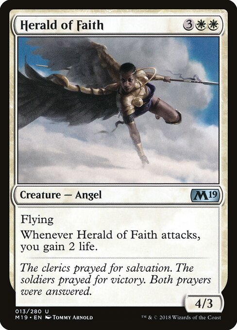 Herald of Faith card from M19 #13