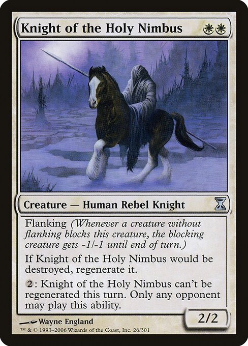 Knight of the Holy Nimbus card from TSP #26