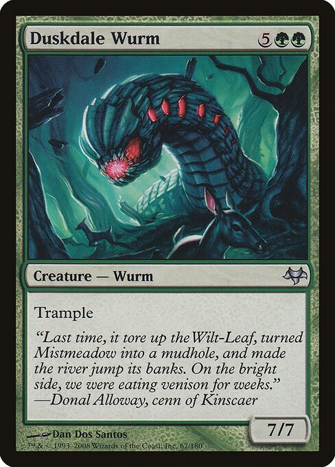Duskdale Wurm card from EVE #67