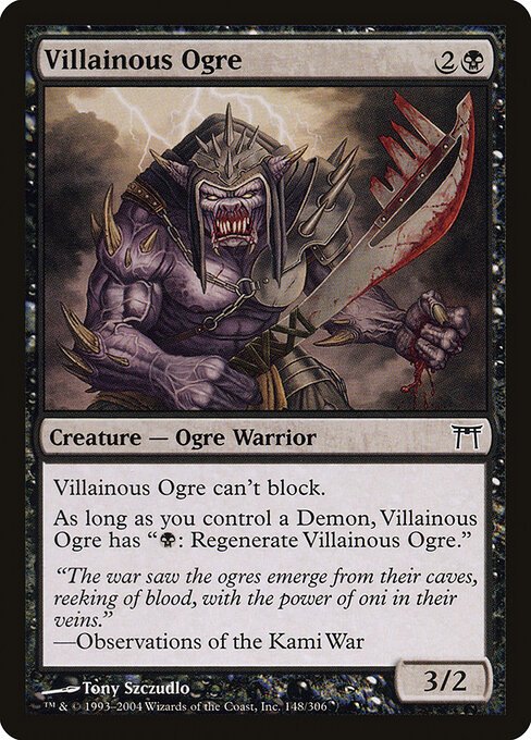 Villainous Ogre card from CHK #148