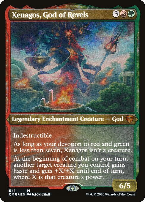 Xenagos, God of Revels card from CMR #541