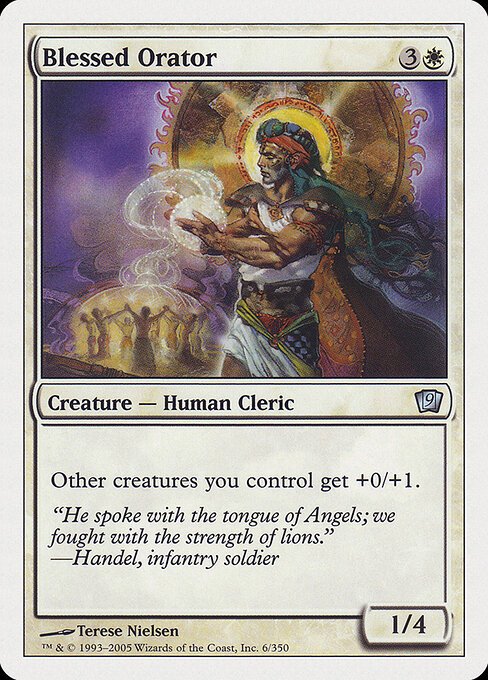 Blessed Orator card from 9ED #6