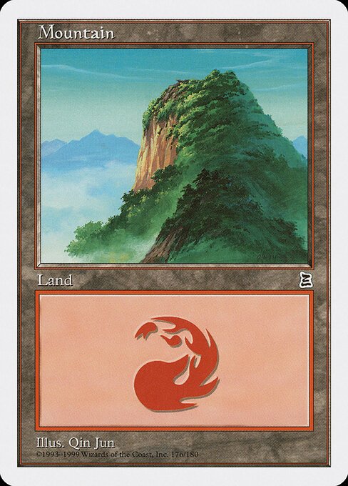 Mountain (176) card from PTK #176