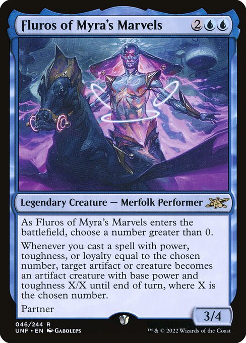 Fluros of Myra's Marvels card from UNF #46