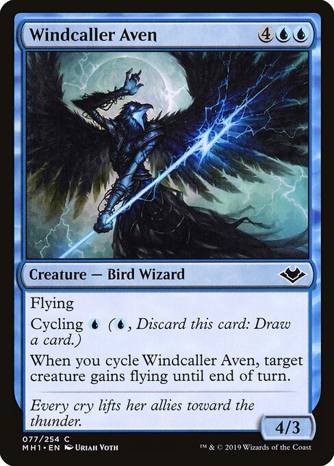 Windcaller Aven card from MH1 #77