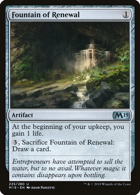 Fountain of Renewal card from M19 #235