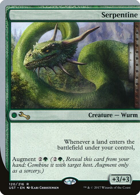 Serpentine card from UST #120