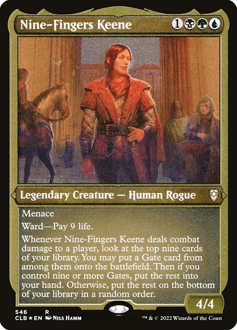Nine-Fingers Keene card from CLB #546
