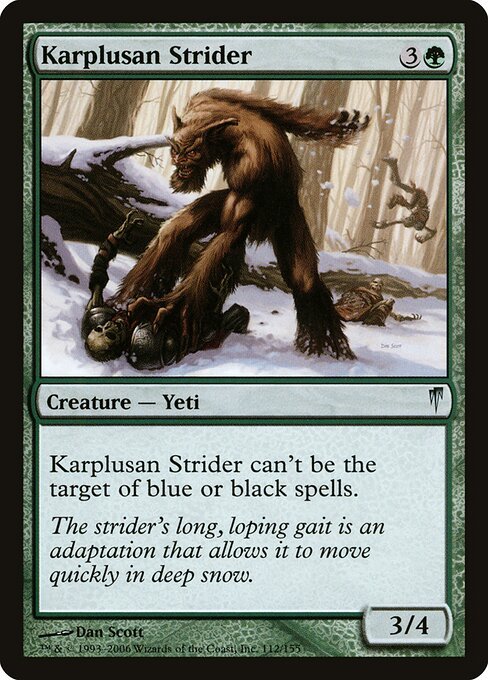 Karplusan Strider card from CSP #112