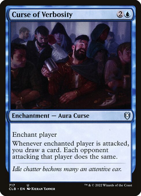 Curse of Verbosity card from CLB #717