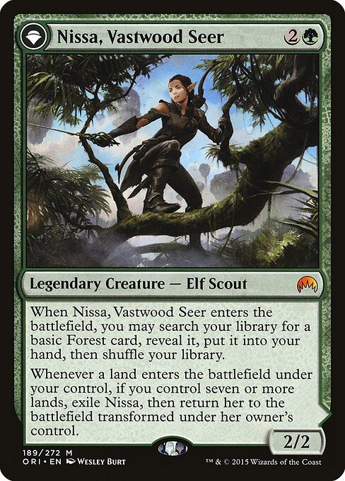 Nissa, Vastwood Seer card from ORI #189