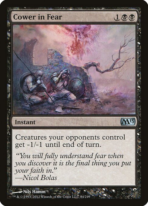 Cower in Fear card from M13 #84