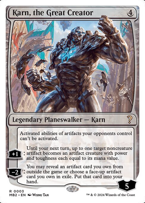 Karn, the Great Creator card from MB2 #3