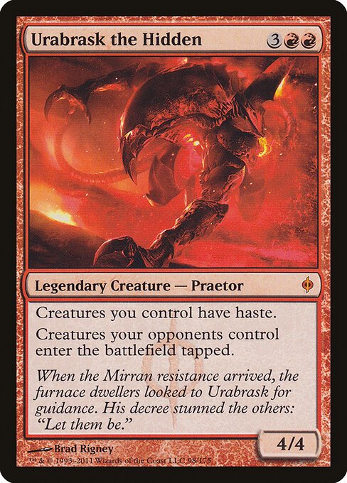 Urabrask the Hidden card from NPH #98