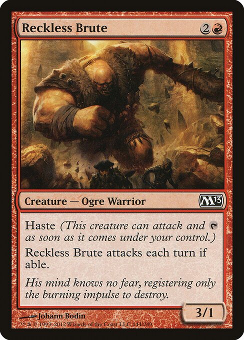 Reckless Brute card from M13 #144