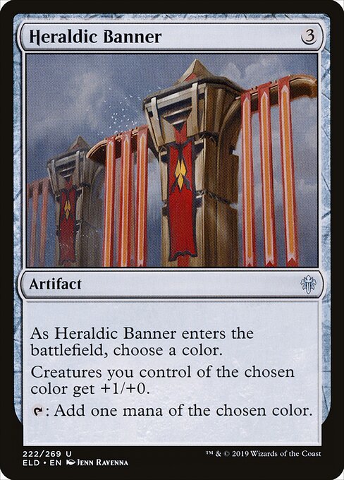 Heraldic Banner card from ELD #222