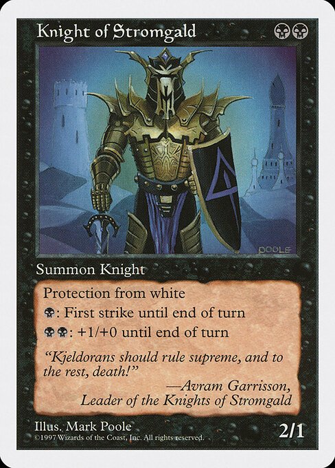Knight of Stromgald card from 5ED #product-2245